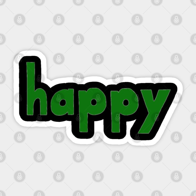 This is the word HAPPY Sticker by Embracing-Motherhood